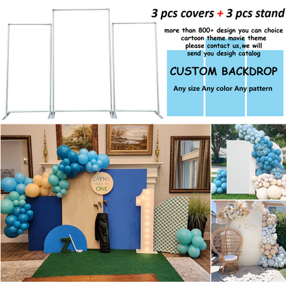 Aluminum alloy tube rectangle arch backdrop stand and cover