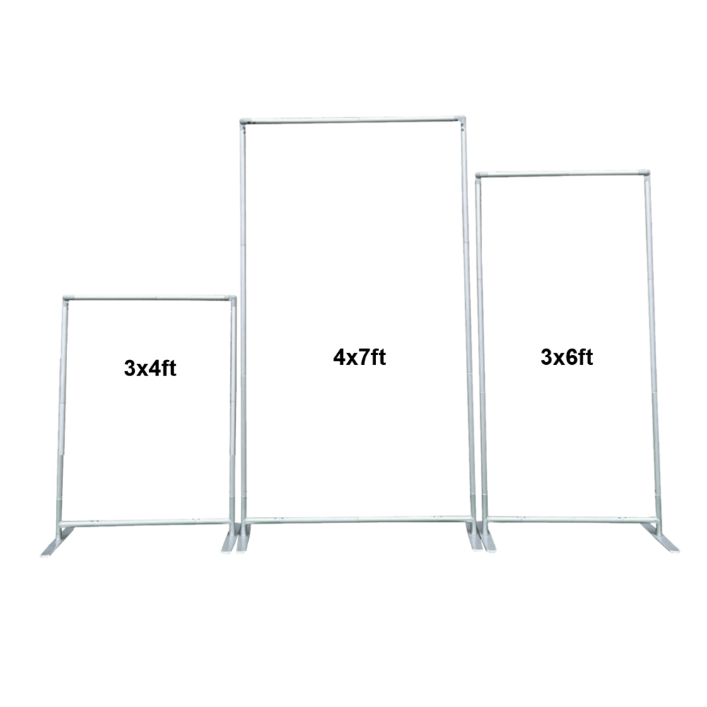 Aluminum alloy tube rectangle arch backdrop stand and cover