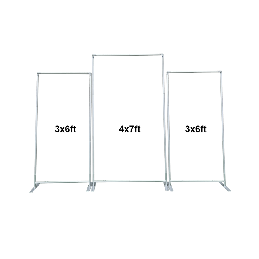 Aluminum alloy tube rectangle arch backdrop stand and cover