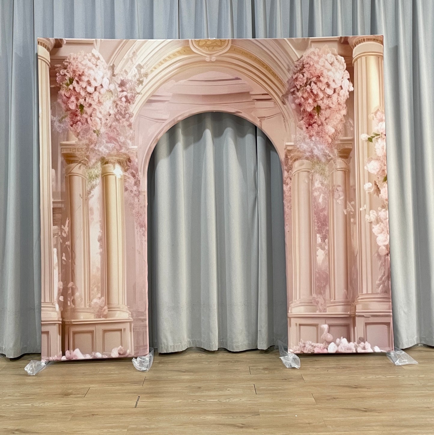 7.5x7.5ft Birthday Party Welcome Door Arch Backdrop Stand With Cover